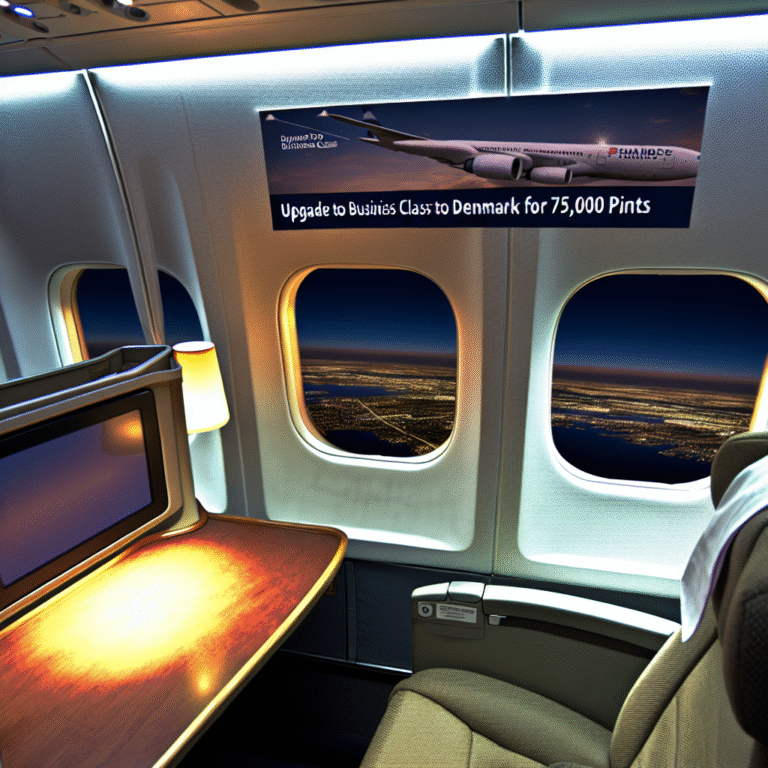 Unlock Business Class to Denmark for 75K Points