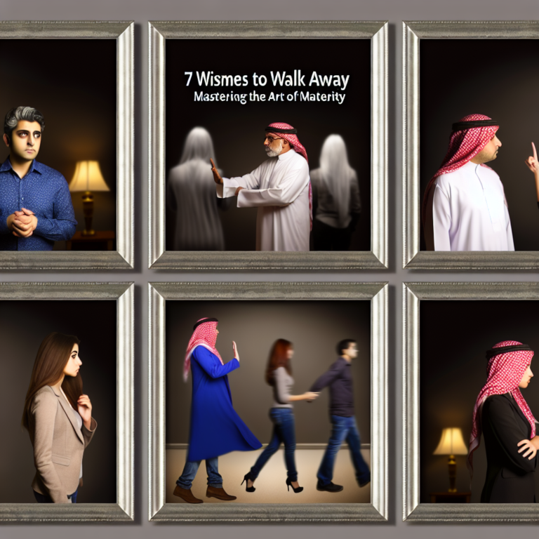 7 Wise Moments to Walk Away: Mastering the Art of Maturity