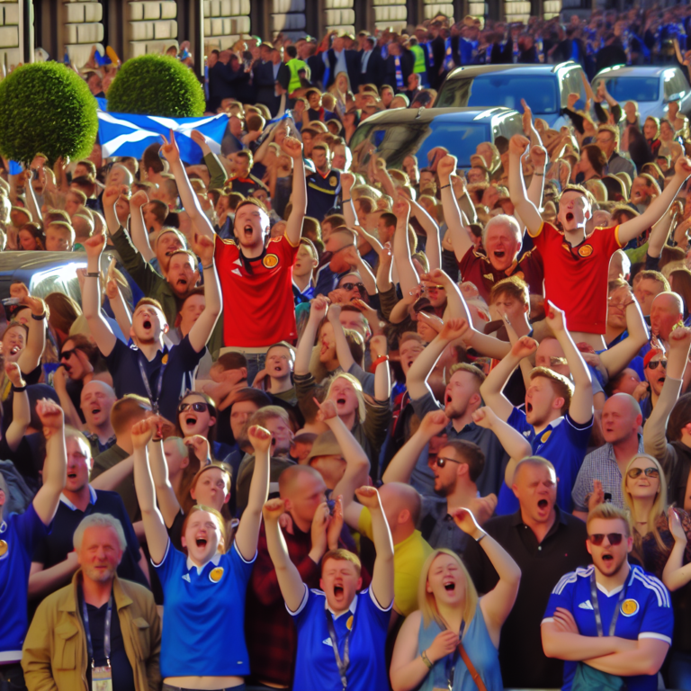 Scotland Fans Celebrate Historic Victory Against Denmark