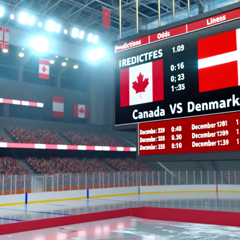Canada vs Denmark: Predictions, Odds, and Lineups for Dec 29