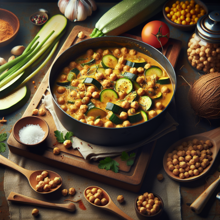 One-Pot Chickpea Coconut Zucchini Curry Recipe