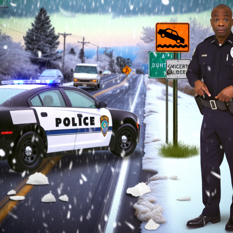 Police Warn Against Unnecessary Travel Due to Slippery Roads