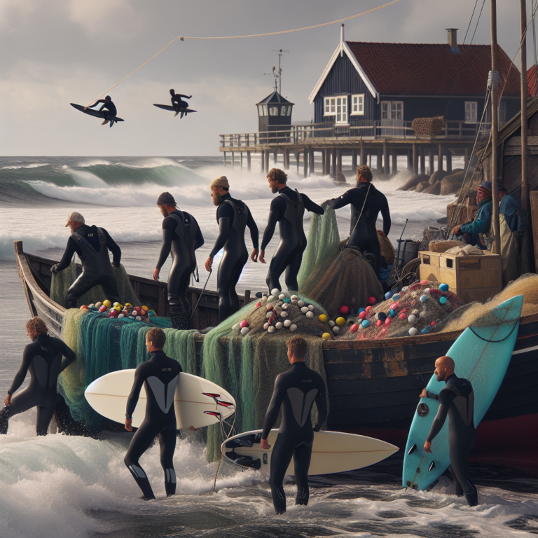 Denmark's Unique Surf Town: Fishermen and Surfers Unite