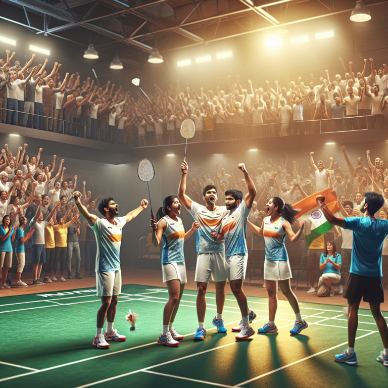 Indian Badminton Team Reaches Quarterfinals